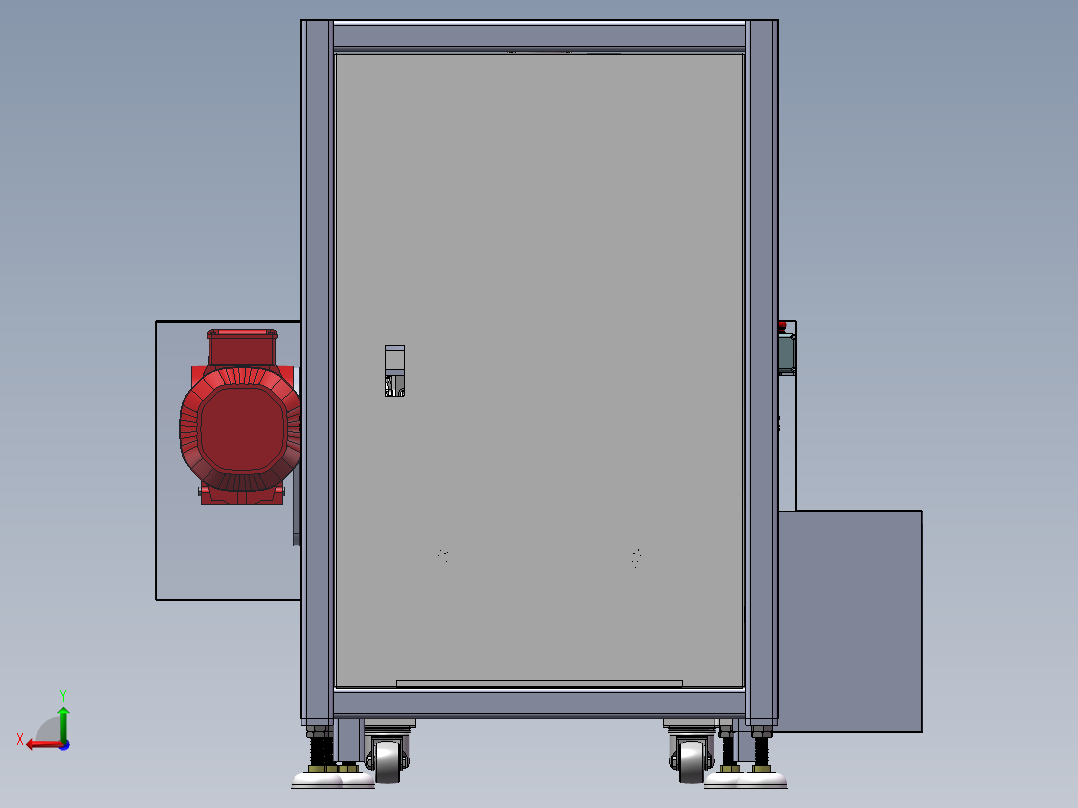 20米双层倍速链sw18可编辑后视图