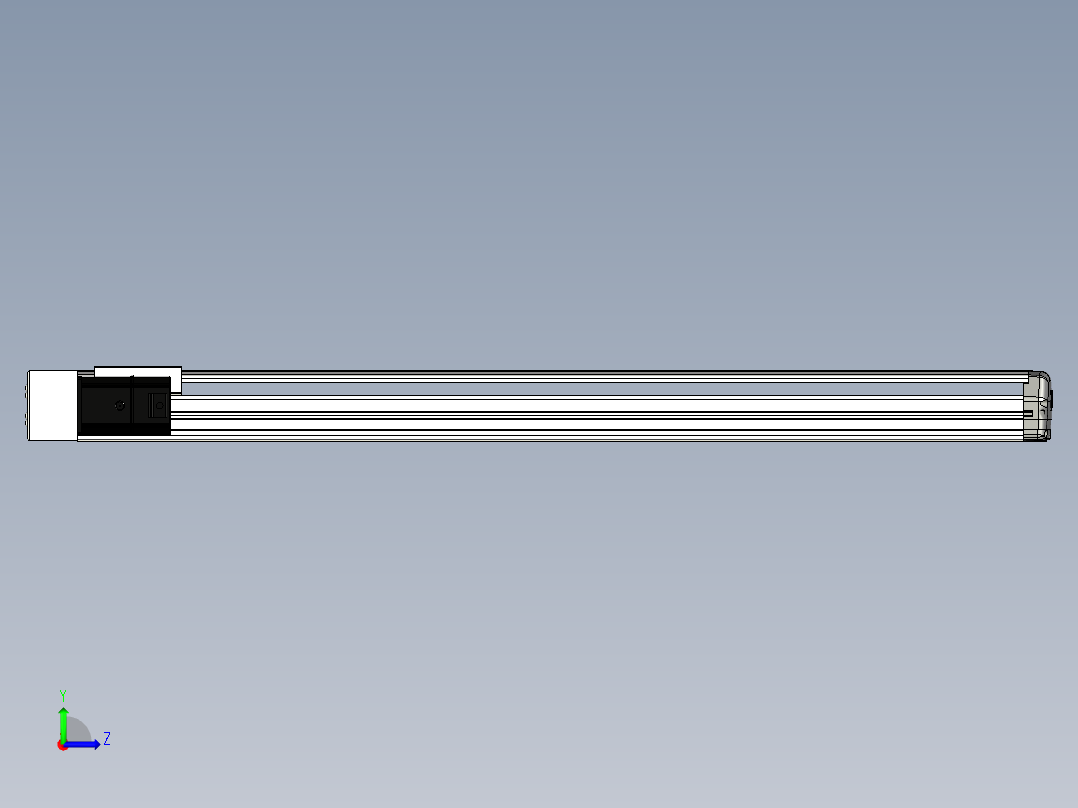 Toyo东佑达直线模组-ETH13-850-BL-200W左视图
