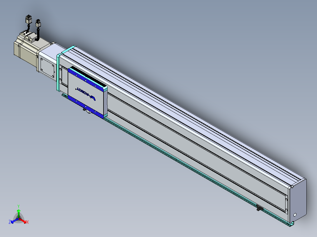 威洛博VC丝杆传动-无尘环境VC14-Lxx-C-S750-BC-ZP75-C3主视图