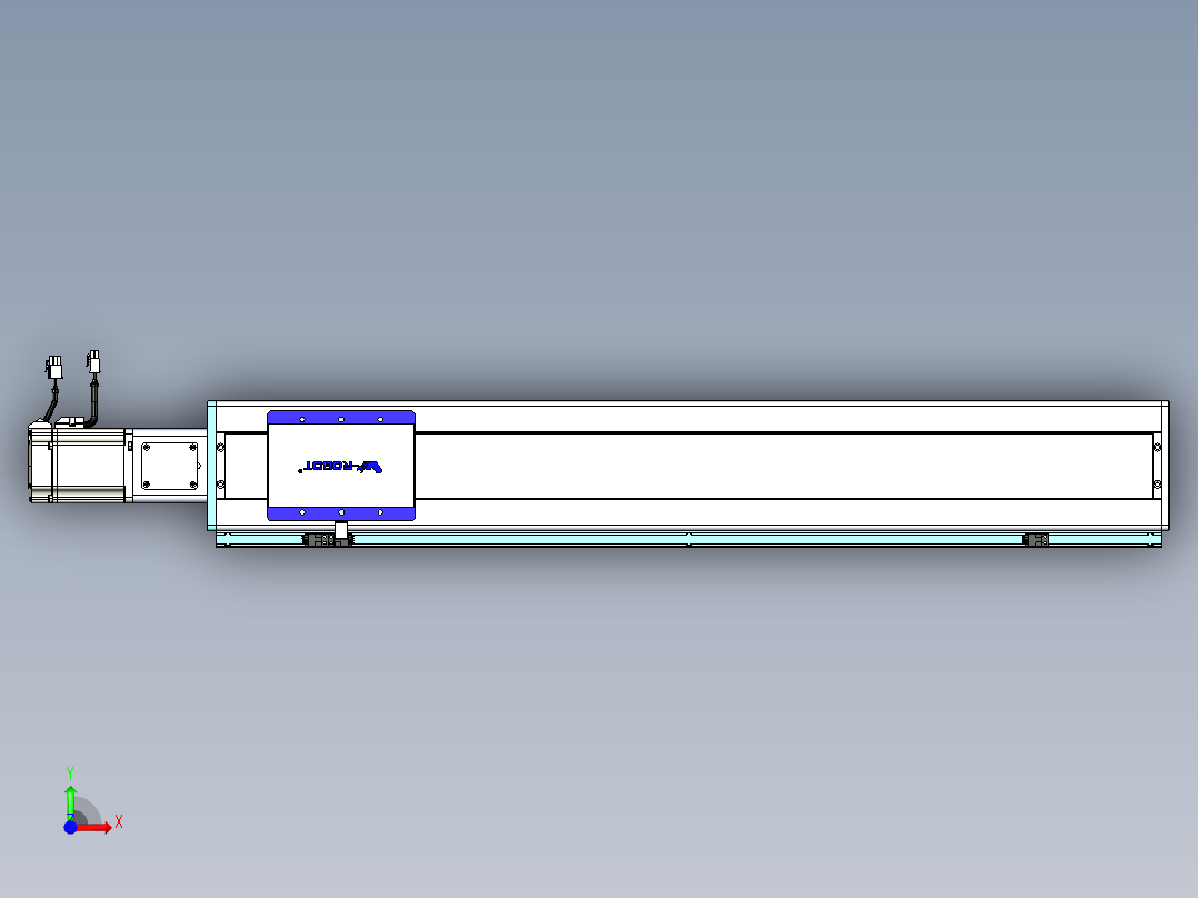 威洛博VC丝杆传动-无尘环境VC14-Lxx-C-S750-BC-ZP75-C3前视图