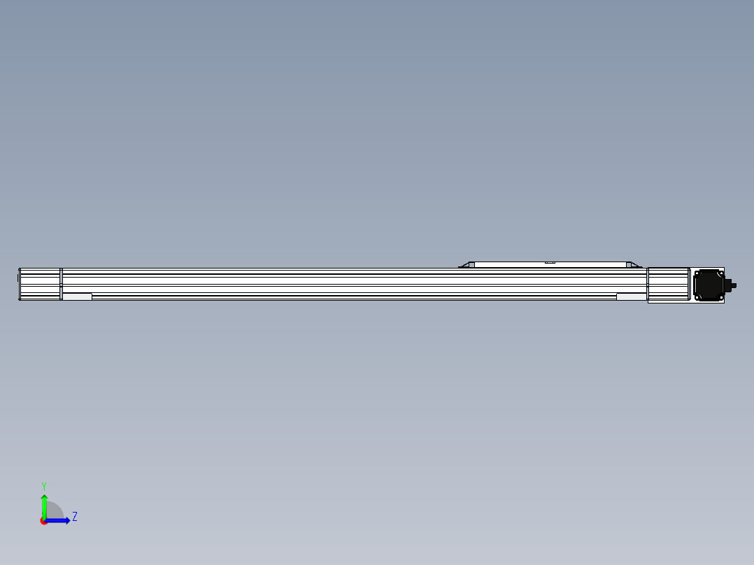 Toyo东佑达直线模组-M65-M-800-R-M40-C4左视图