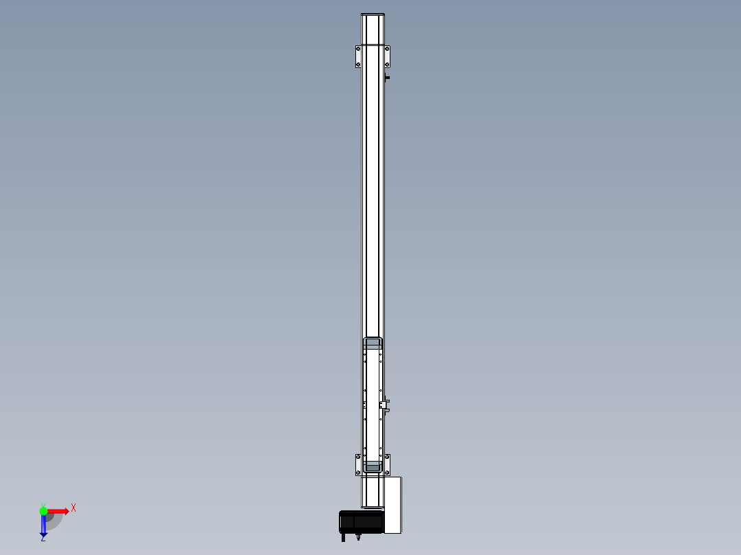 Toyo东佑达直线模组-M65-M-800-R-M40-C4俯视图