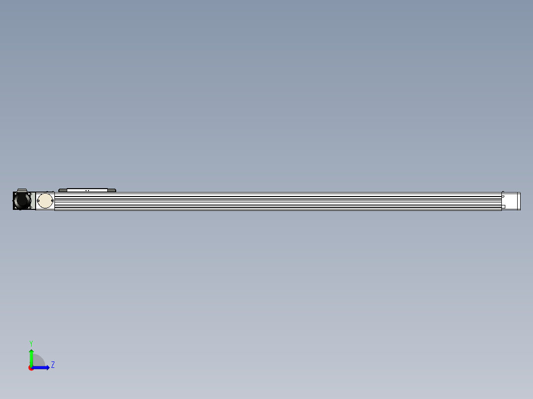 同步带滑台-欧规BC6H-L60-S1400-R-ZP40-D3左视图
