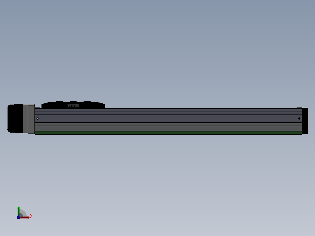 电动滑台模组SDH50左连模组（配台达电机）前视图