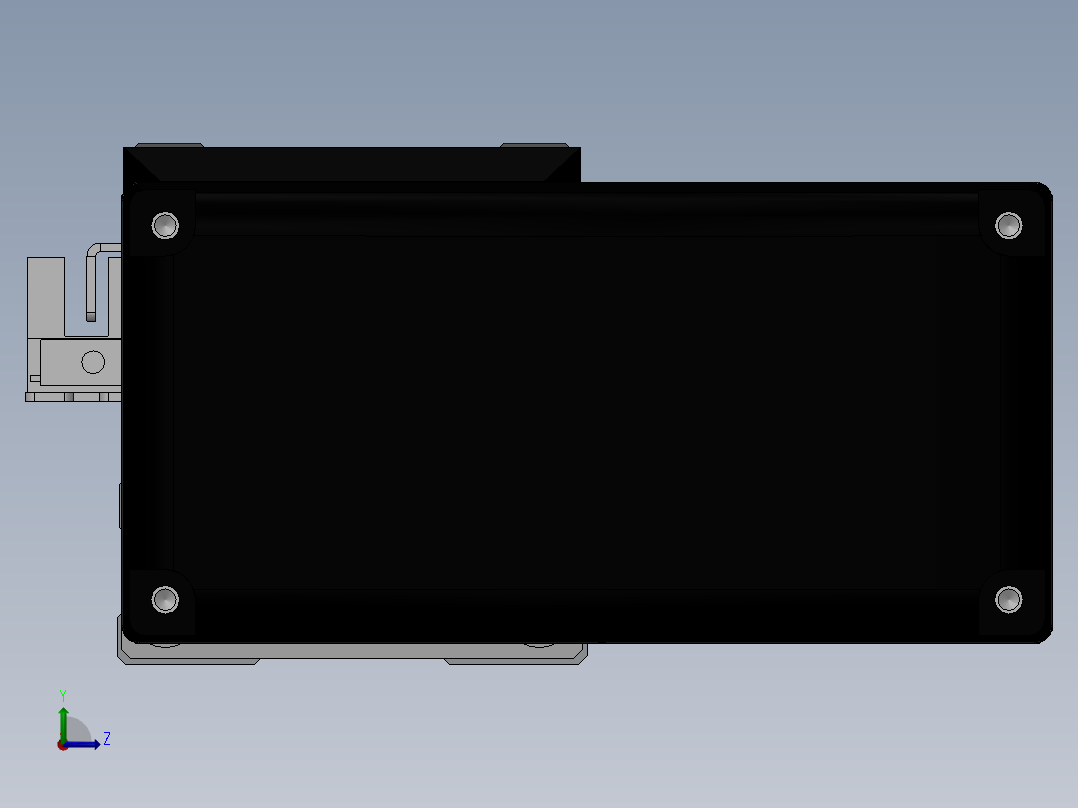 电动滑台模组SDH50左连模组（配台达电机）左视图