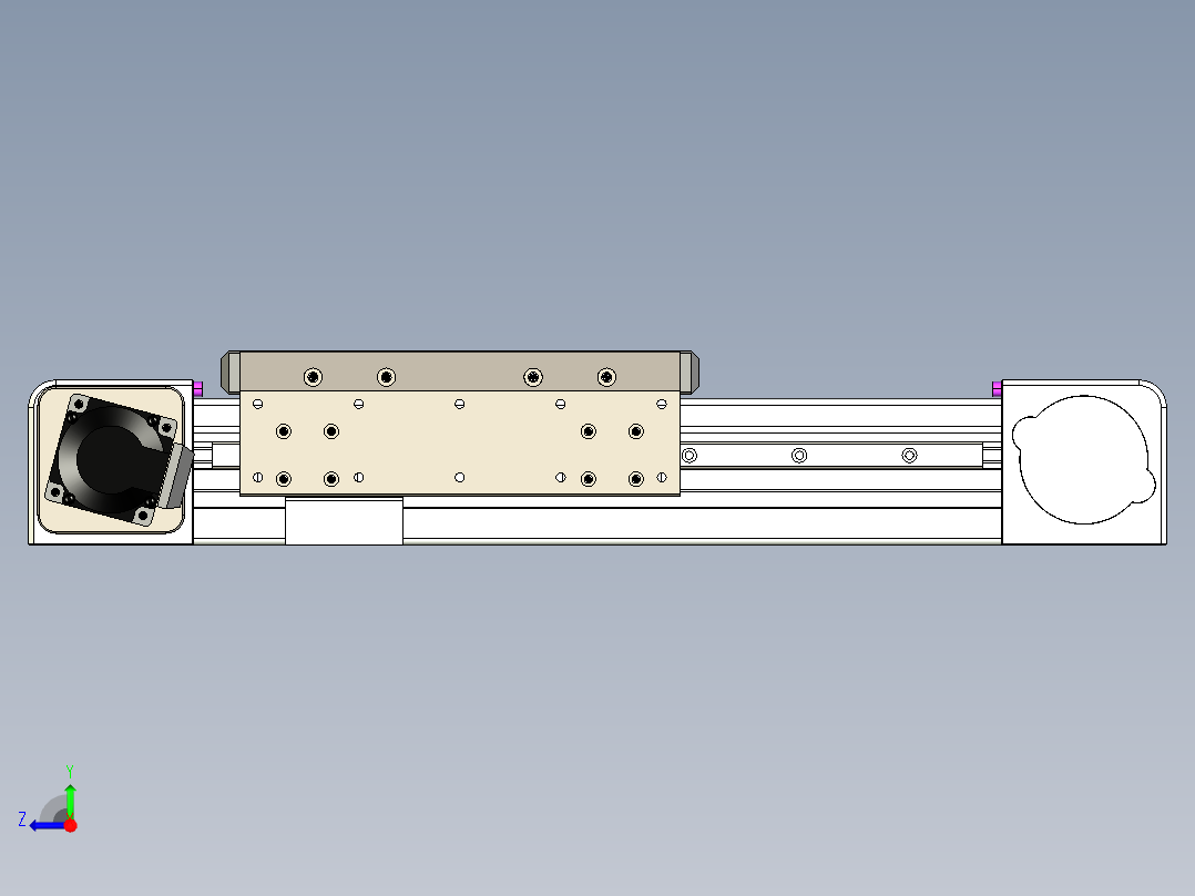 同步带滑台-欧规B8H-L176-S150-L-ZP40-D3-N5右视图