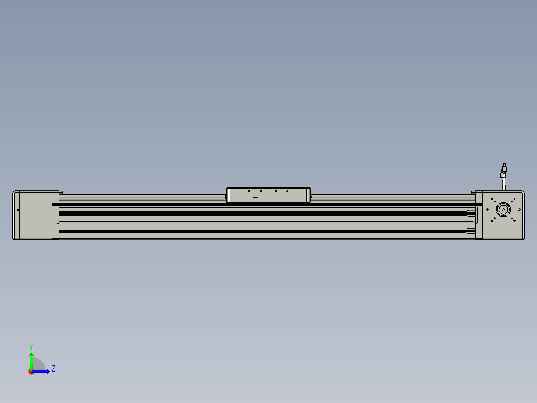 威洛博直线电机模组EB20-L224-S900-L-ZP75-MS3-5K左视图
