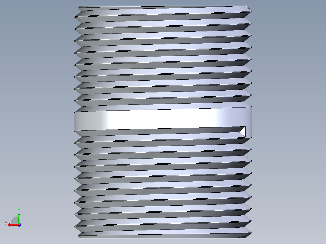 CPVC管件33-Sch80_Nipple_MPTxMPT_9861-104_0.75in x Close后视图