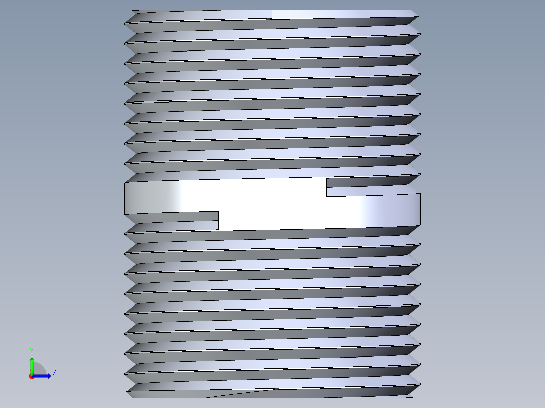 CPVC管件33-Sch80_Nipple_MPTxMPT_9861-104_0.75in x Close左视图