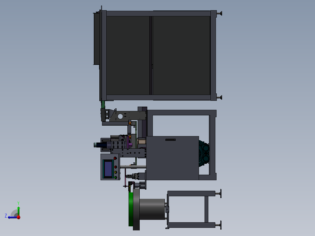 乒乓球上打孔插入塞子机sw21右视图