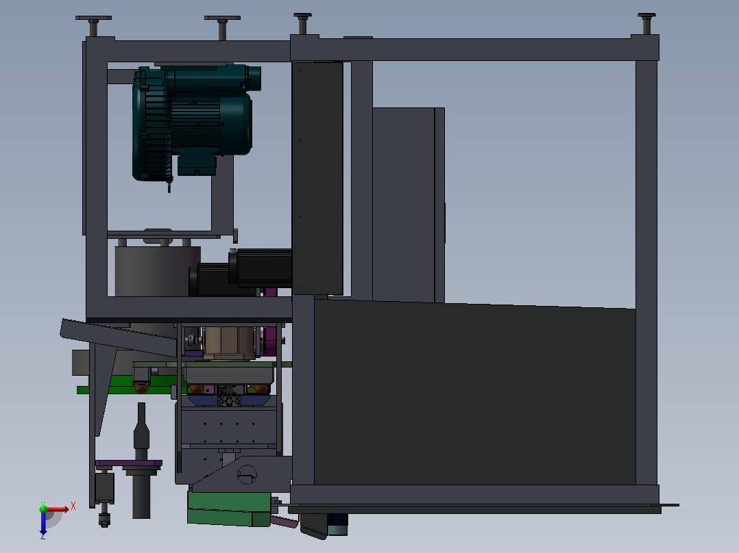 乒乓球上打孔插入塞子机sw21俯视图