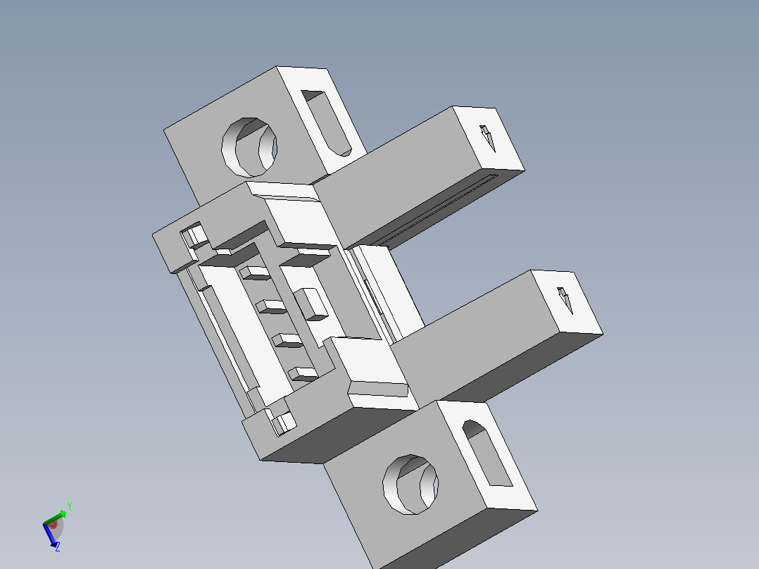 260系列槽型光电（插拔式）-FC-SPV265Z-D主视图