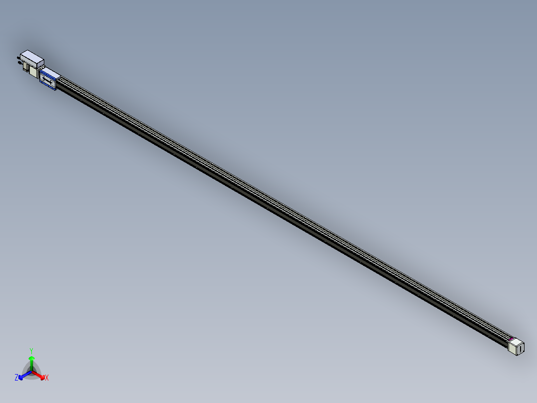 威洛博LB.GB同步带传动--欧规系列GB8-L96-S5350-BR-P75正等轴测图