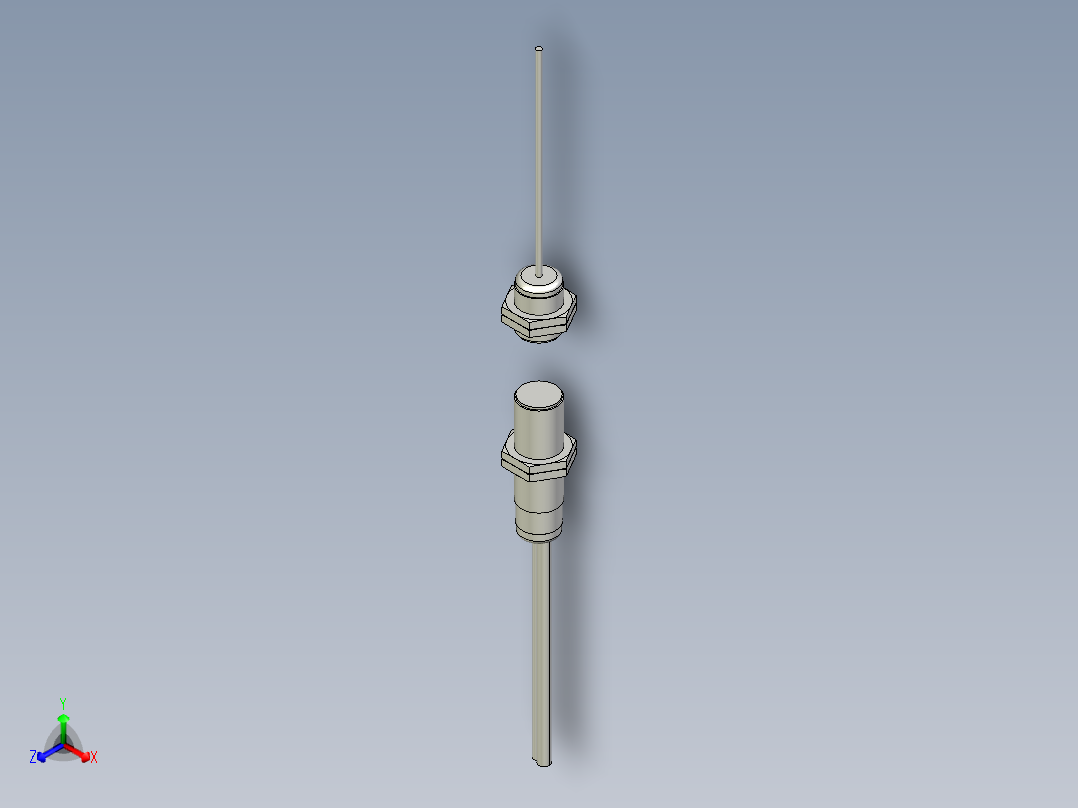 超声波传感器USDB2060_3D正等轴测图
