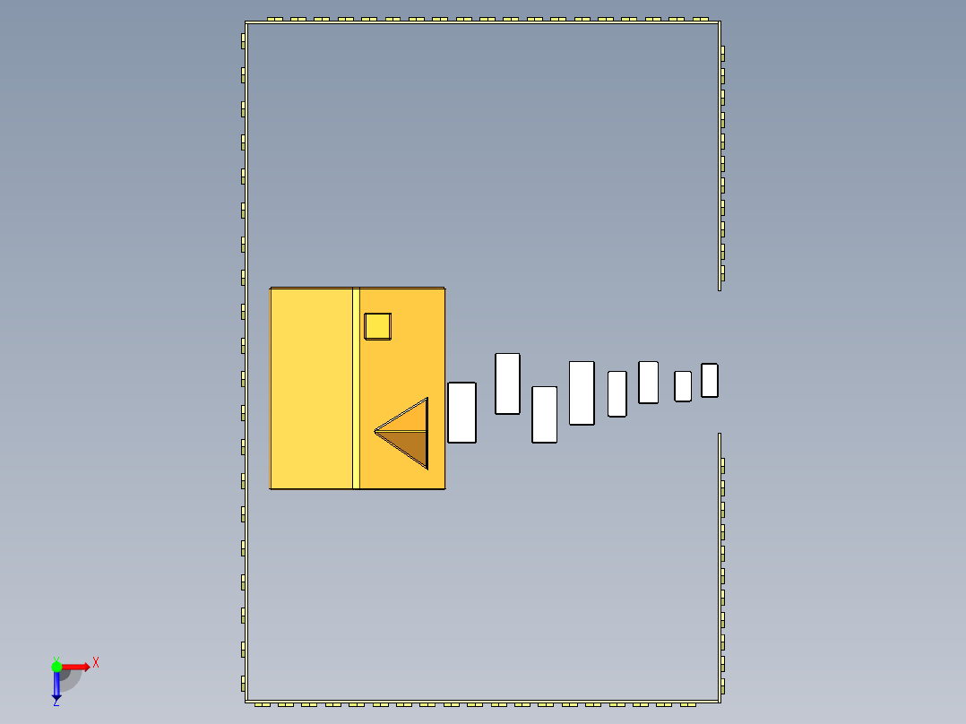 nventor农村小院俯视图
