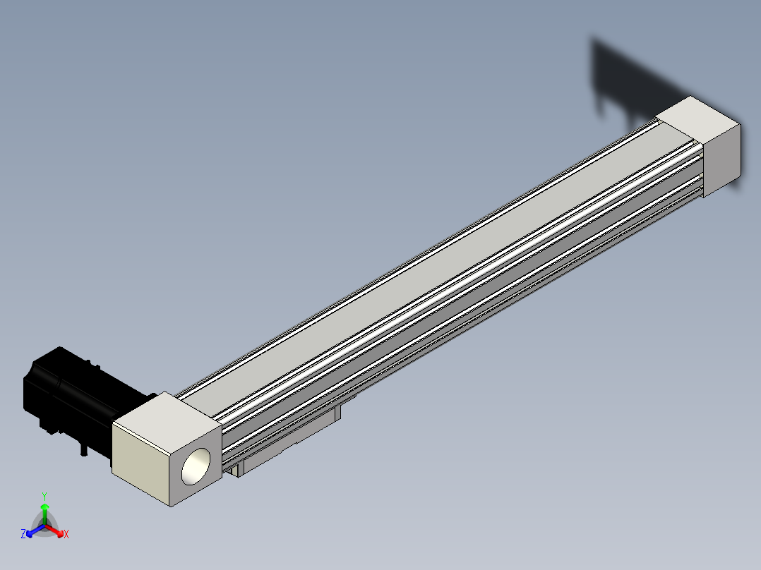Toyo东佑达直线模组-M65M-X78-450-L-M40-C4正等轴测图