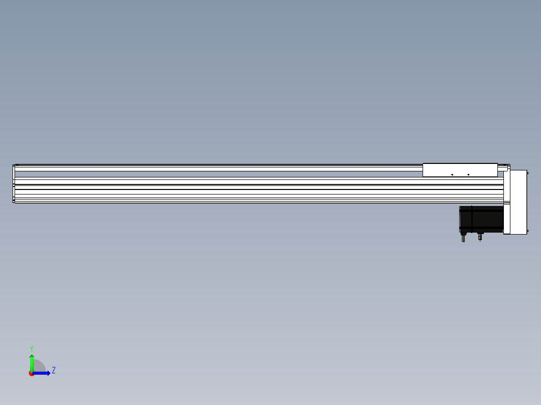 Toyo东佑达直线模组-ETH22-1200-BM-750W左视图