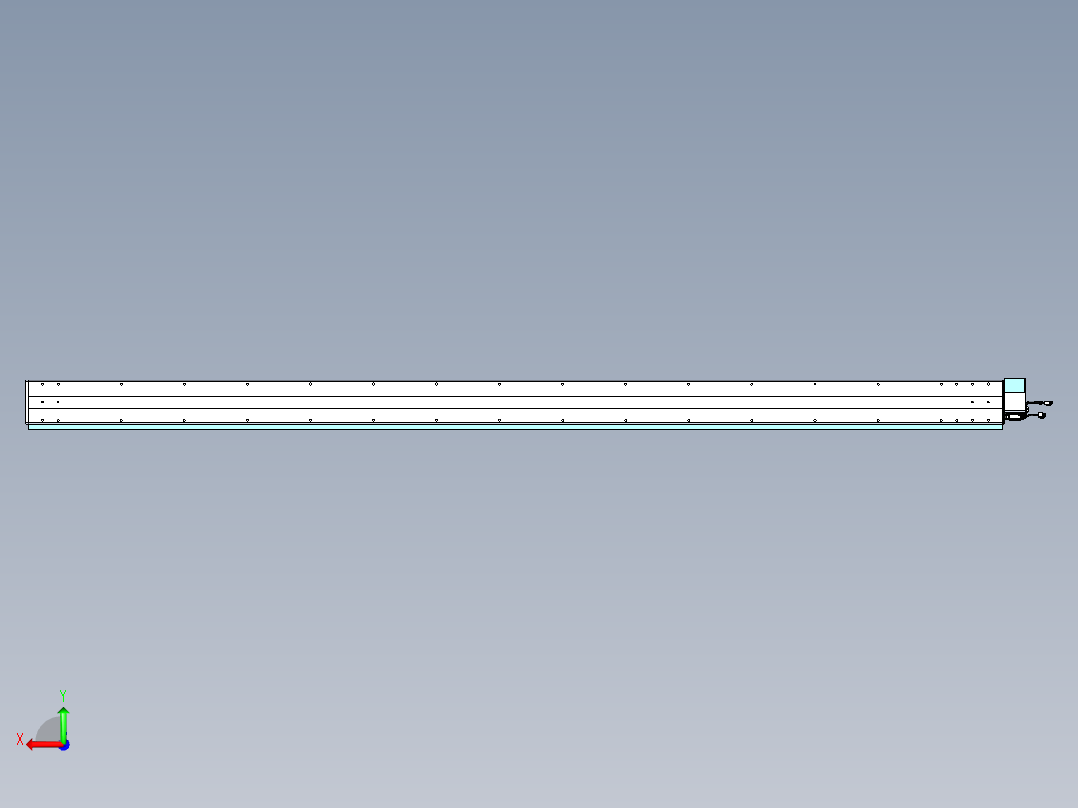 威洛博VBC同步带传动一无尘环境VBC14-L45-S2800-BRU-ZP40-C3后视图