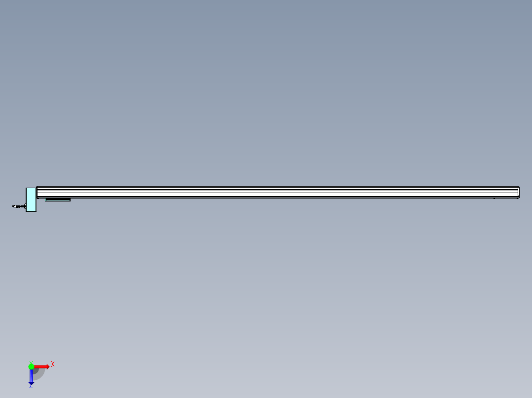 威洛博VBC同步带传动一无尘环境VBC14-L45-S2800-BRU-ZP40-C3俯视图