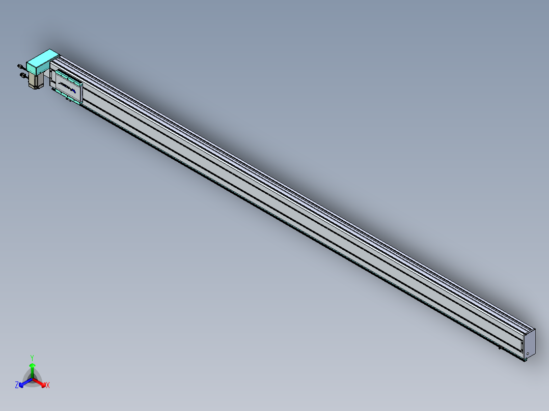 威洛博VBC同步带传动一无尘环境VBC14-L45-S2800-BRU-ZP40-C3正等轴测图