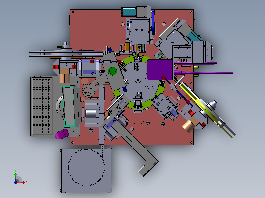 B23_非标精密凸轮插针点焊检测一体机前视图
