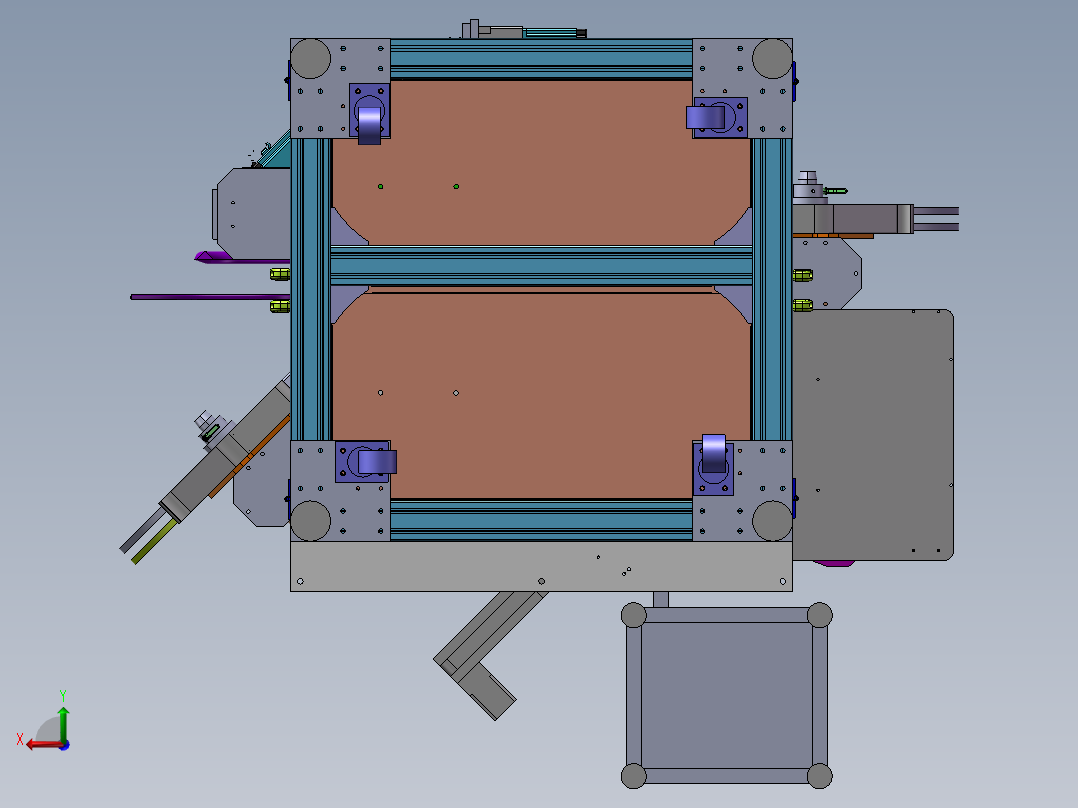 B23_非标精密凸轮插针点焊检测一体机后视图