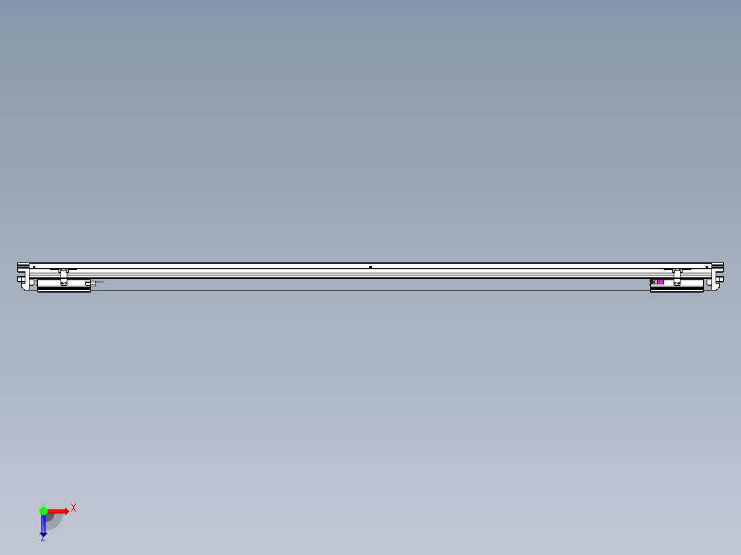威洛博VL系列直线电机模组-2VL17E2-S1650俯视图