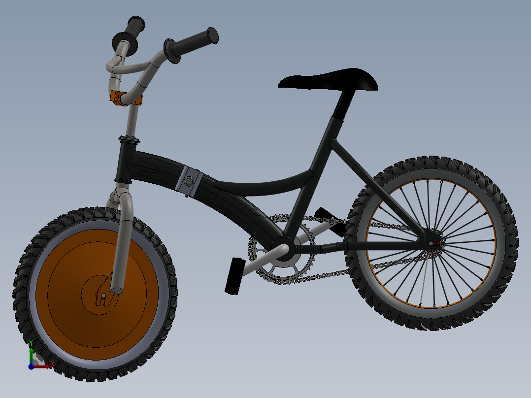 电动自行车 摩托车 (12)前视图