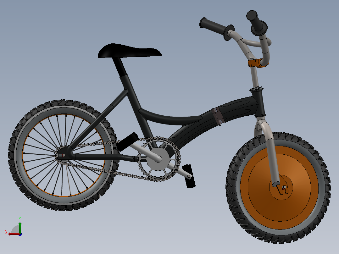 电动自行车 摩托车 (12)后视图