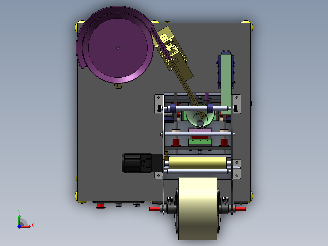 五金件包装机（每分钟80包）sw18可编辑前视图