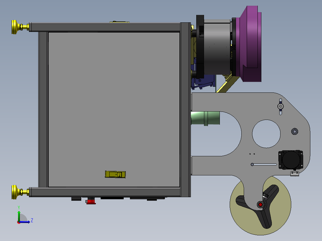 五金件包装机（每分钟80包）sw18可编辑左视图
