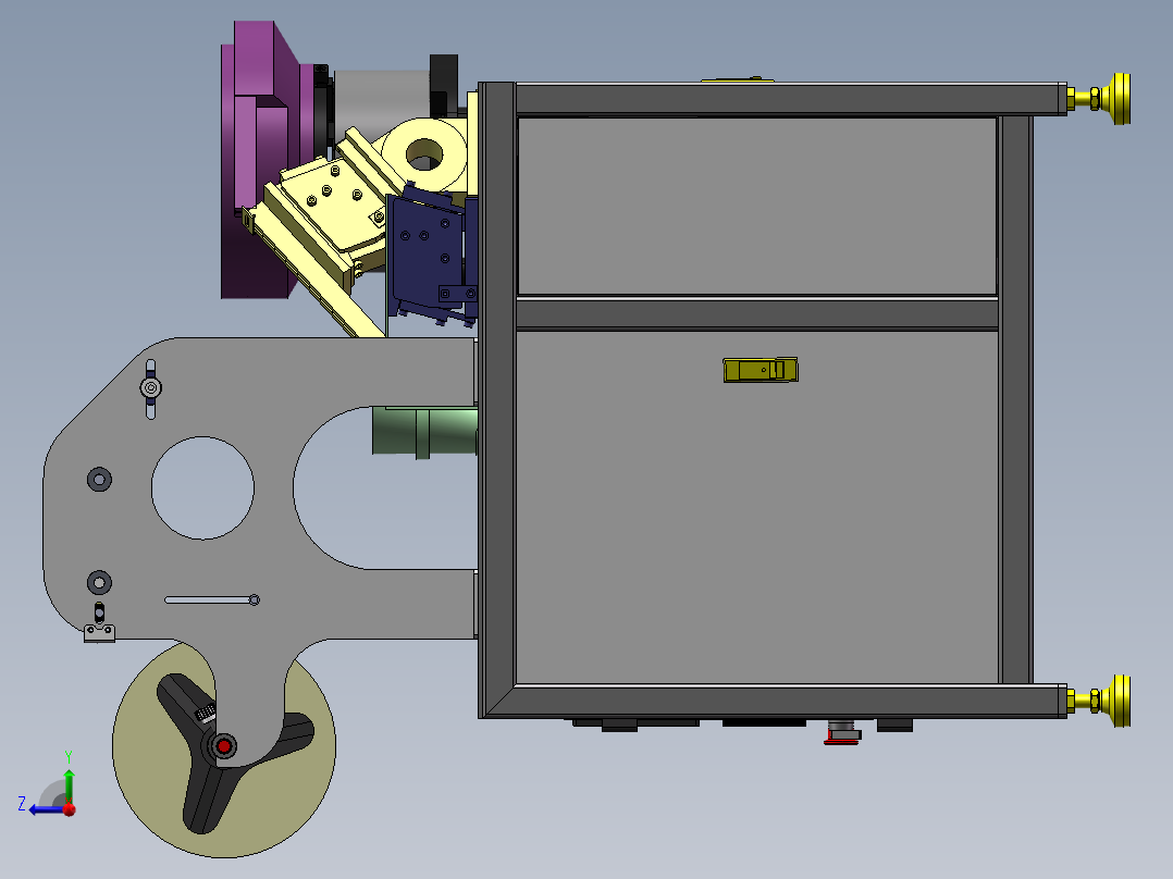 五金件包装机（每分钟80包）sw18可编辑右视图