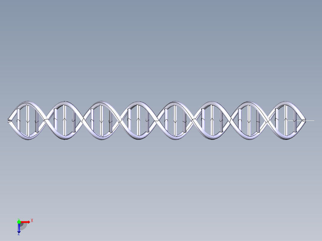 DNA基因染色体14俯视图