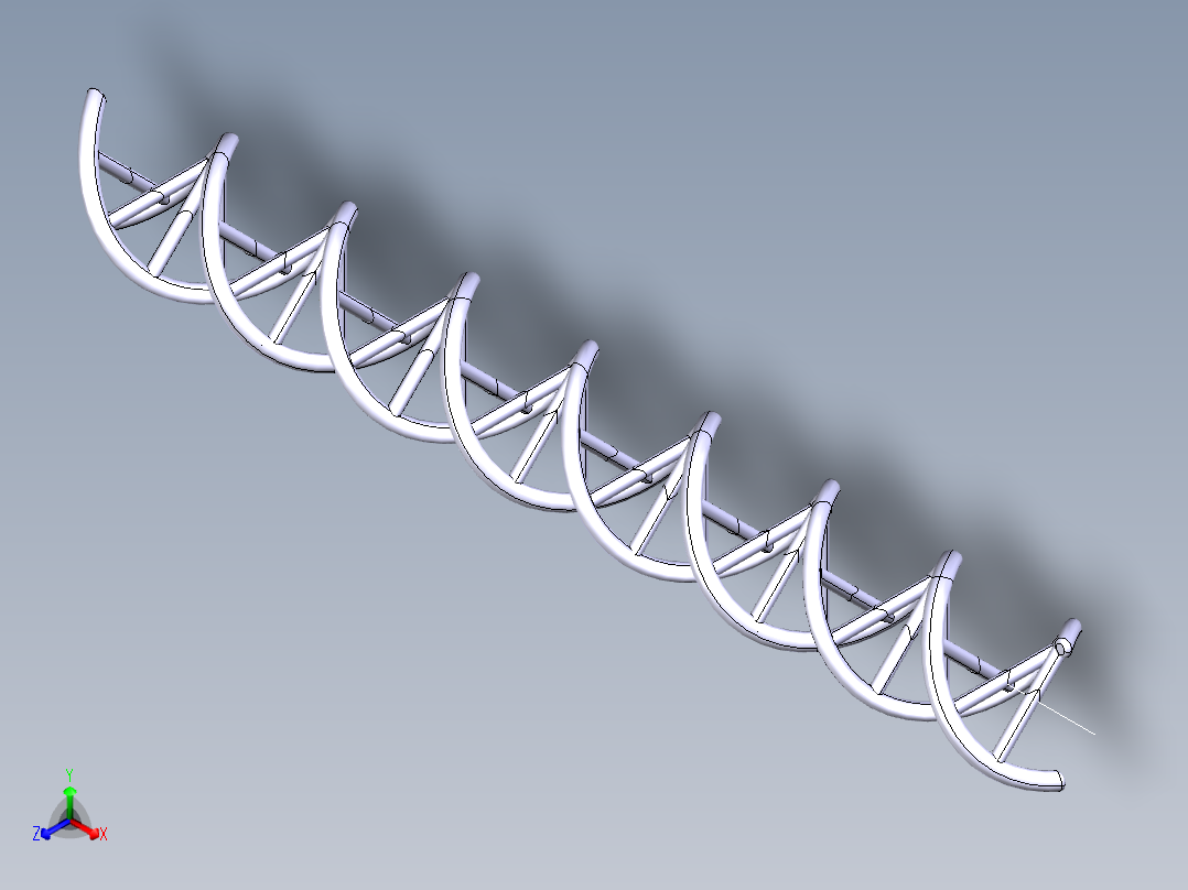 DNA基因染色体14正等轴测图