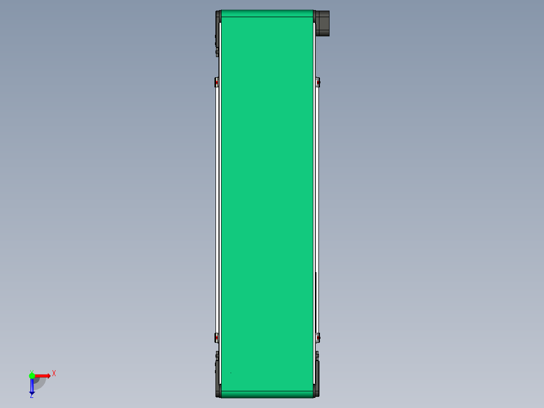 LE-XC5050-右边驱动中载皮带线-负载80kg俯视图