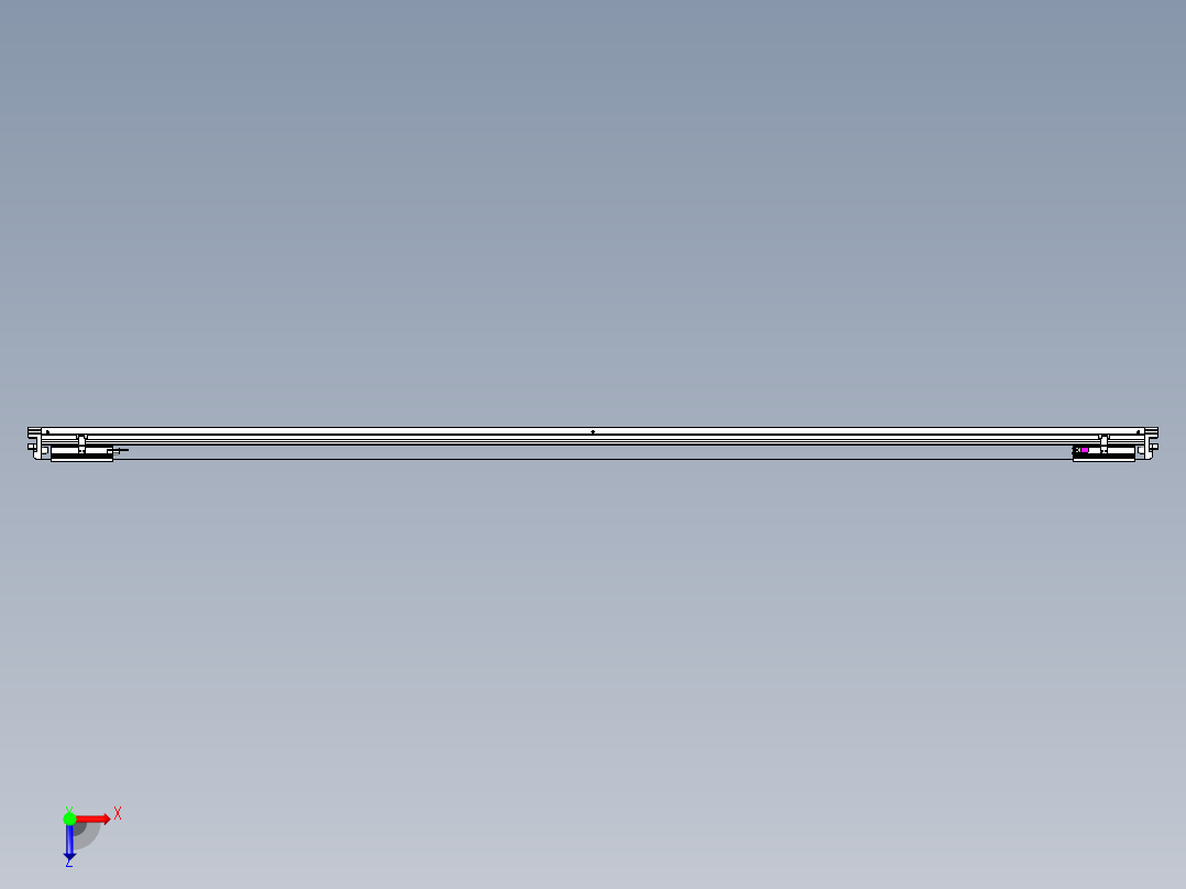 威洛博VL系列直线电机模组-2VL17E2-S2450俯视图