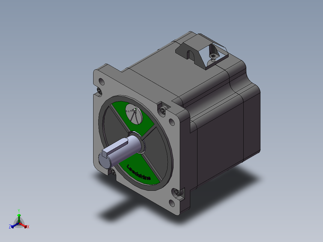 雷赛步进电机86CM45正等轴测图