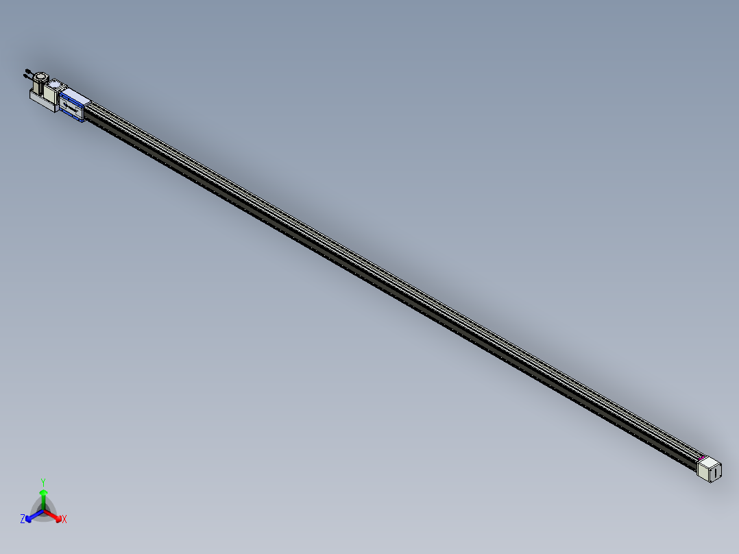 威洛博LB.GB同步带传动--欧规系列GB8-L96-S4850-BL-P75正等轴测图