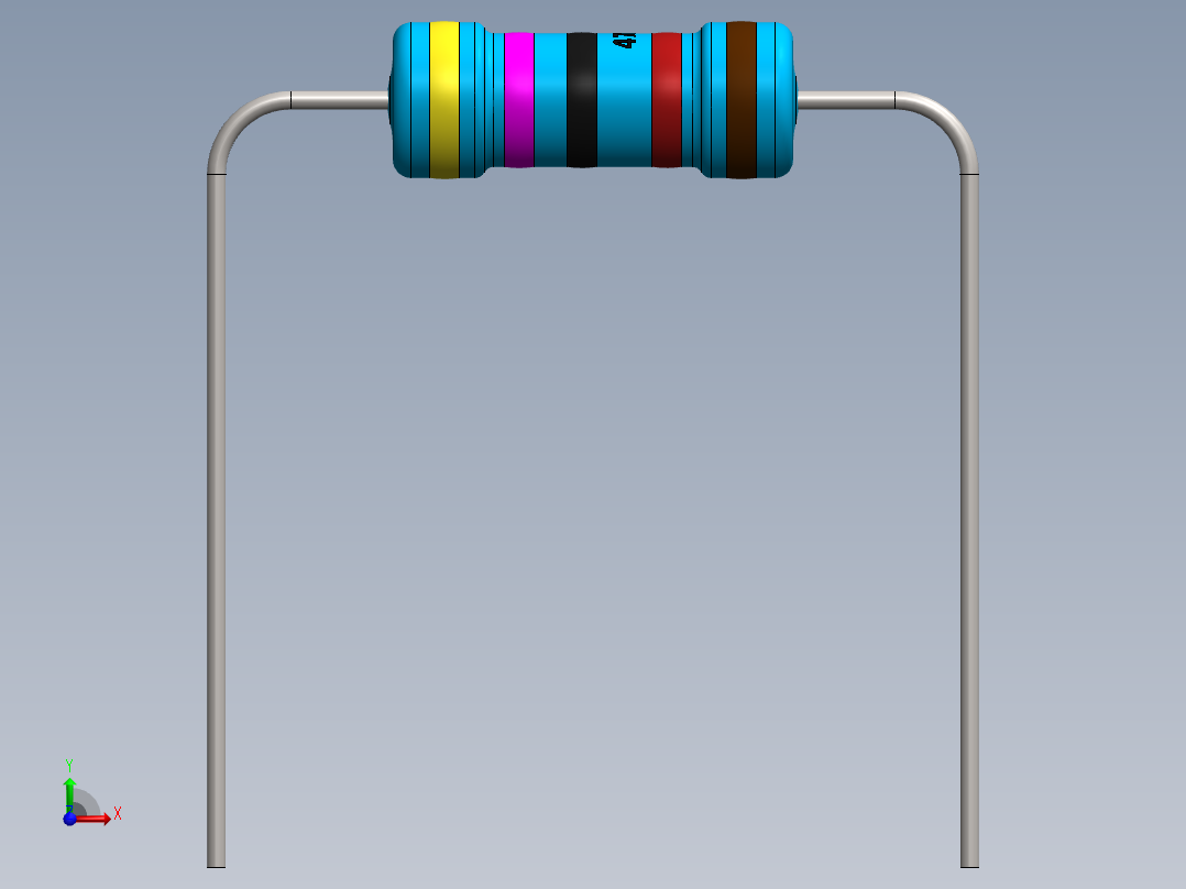 电容器 二极管 电阻器-Resistor 47K Ohm 1 Watt前视图