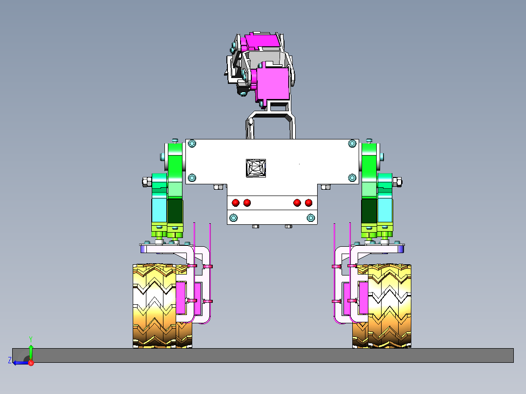 火星探测车右视图