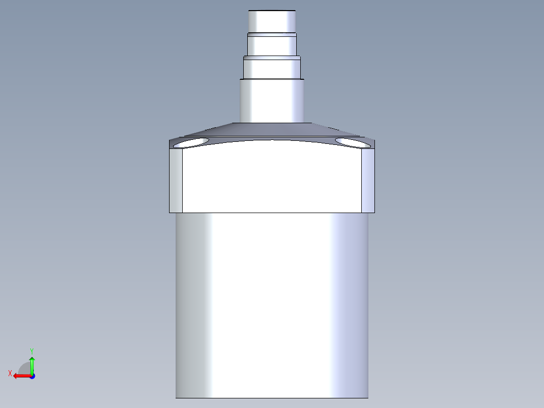 KOSMEKLC0752-GxM-E多系列多零件图纸模型后视图