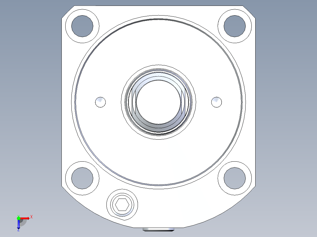 KOSMEKLC0752-GxM-E多系列多零件图纸模型俯视图