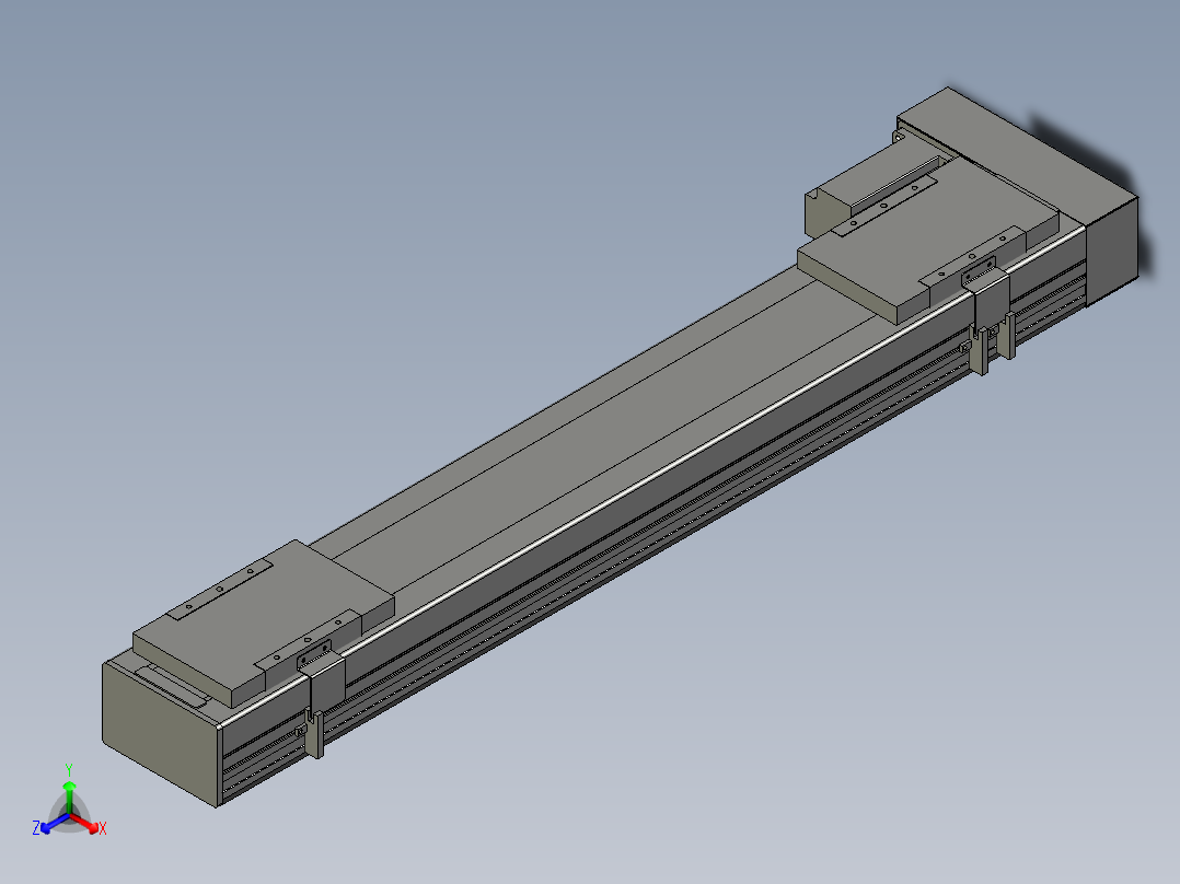 直线模组WG-LHC12-S650-L设计图纸主视图