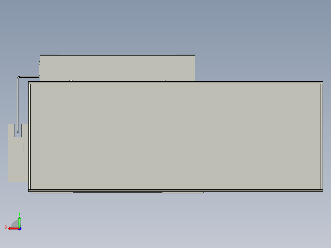 直线模组WG-LHC12-S650-L设计图纸后视图