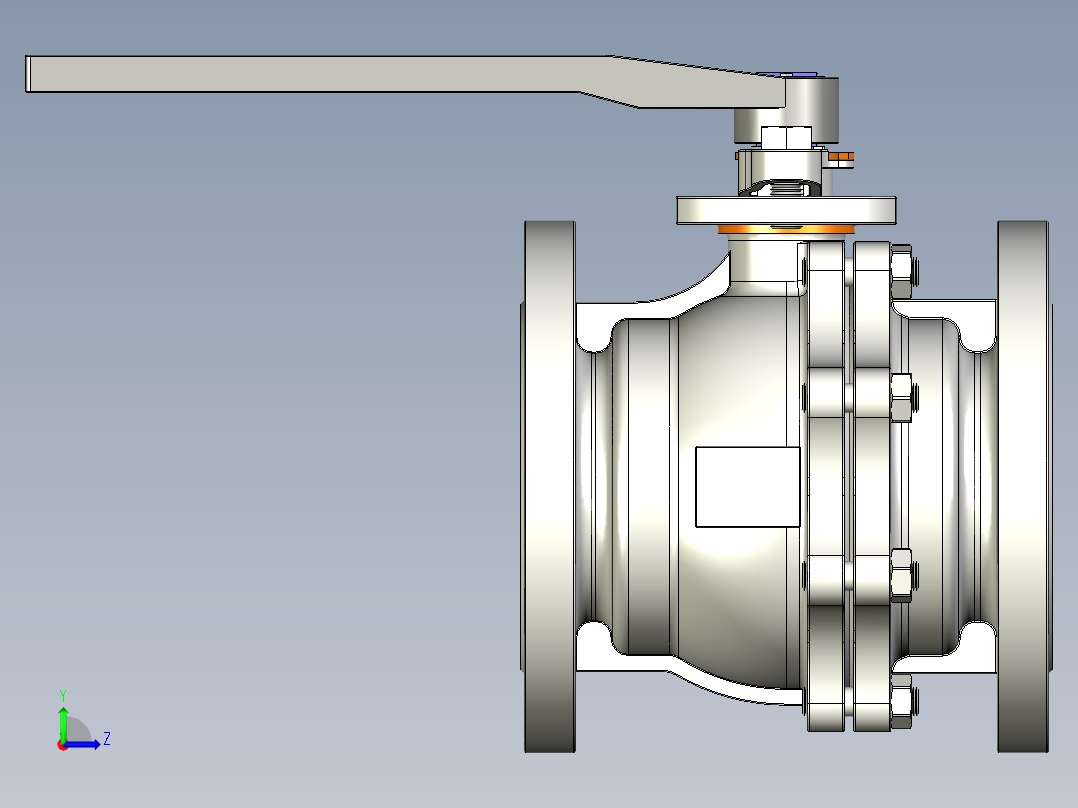 管道手动球阀-水管开关阀-手动阀门User Library-md52c150dn100-1左视图