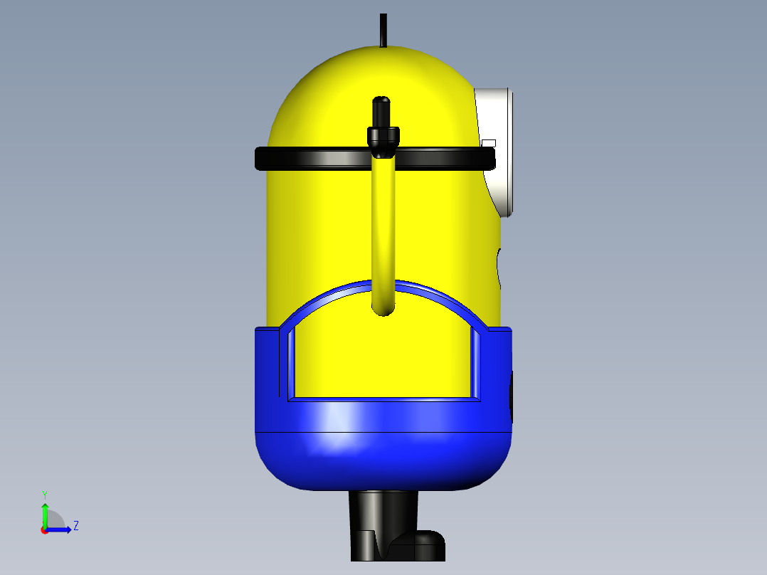 胜利的小黄人模型左视图