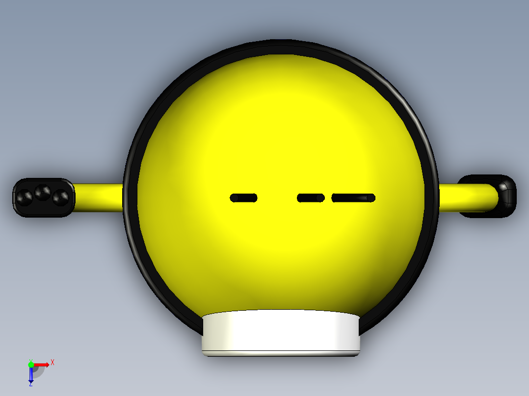 胜利的小黄人模型俯视图