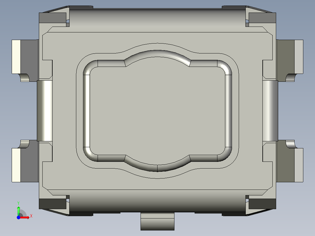 13.5㎜ x 2.9㎜ SMD轻触开关前视图