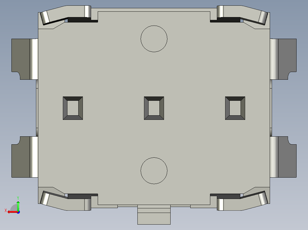 13.5㎜ x 2.9㎜ SMD轻触开关后视图
