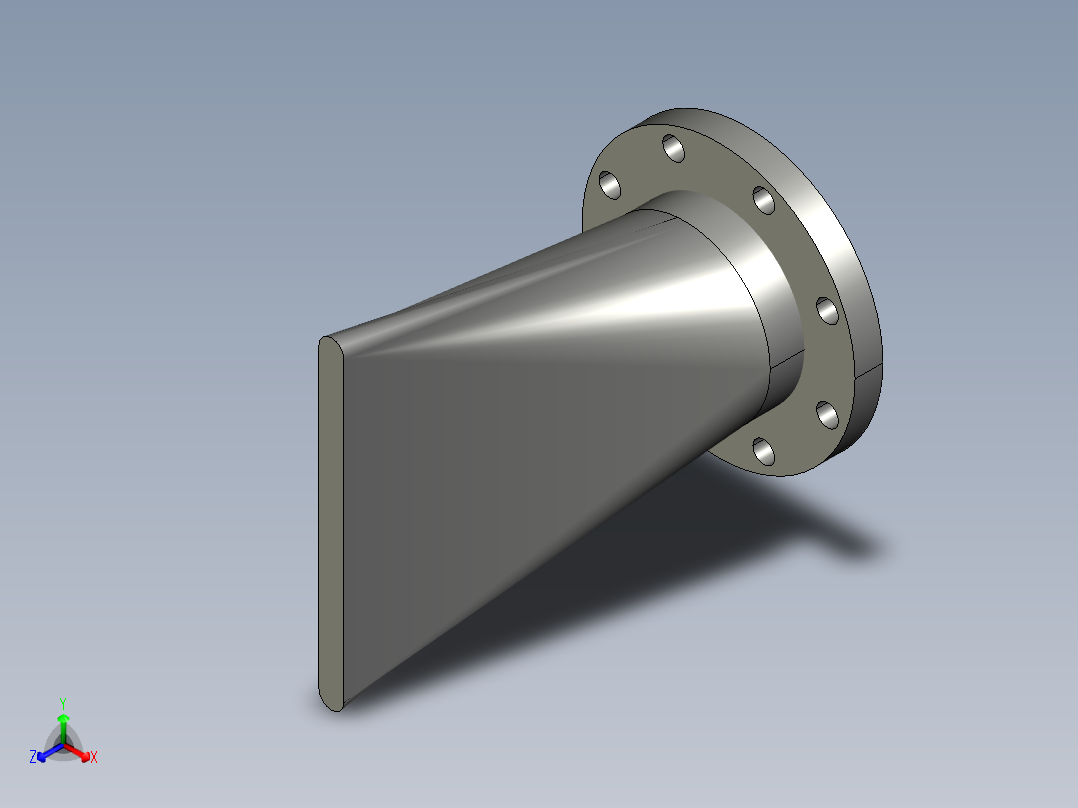 鸭嘴止回阀正等轴测图